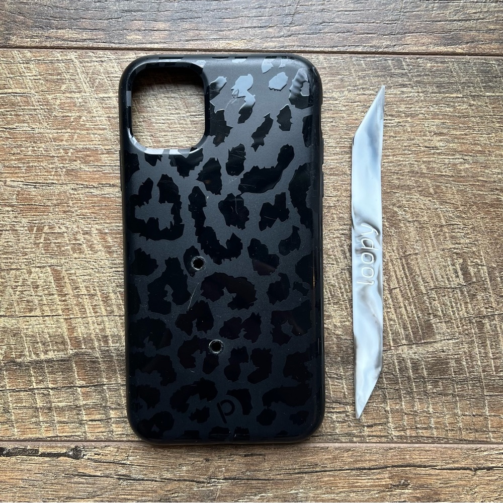Loopy Phone Case, Black Leopard This fits both the iPhone 11 and the iPhone XR